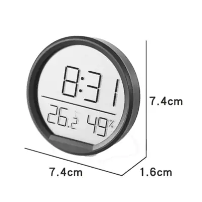 Vista lateral de Reloj Digital Termometro/Humedad Panel LCD VGW-2303