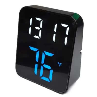 Vista lateral de Reloj Despertador Digital Led Numeros Grandes