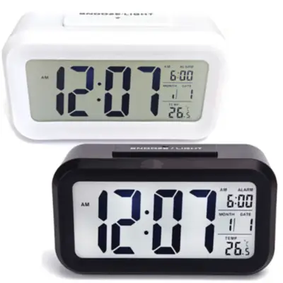 Detalles accesorios de Reloj Despertador Con Fecha Y Temperatura Blanco Dakot D-31 Blanco
