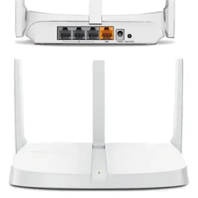 Vista lateral de Router Wifi 300Mbps 3Pto 3Ant Fija 5Dbi Mercusys MW305R