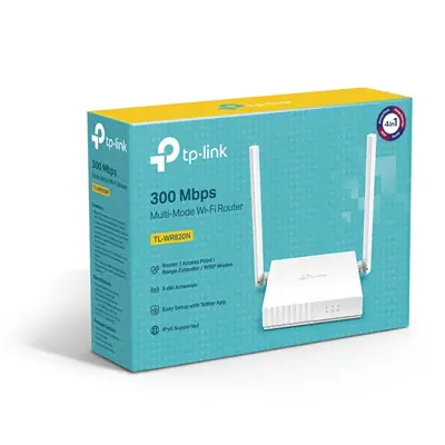 Detalles accesorios de Router Wifi 300Mbps 2Pto 2Ant Fija 5Dbi Tp-Link Tl-Wr820N V2