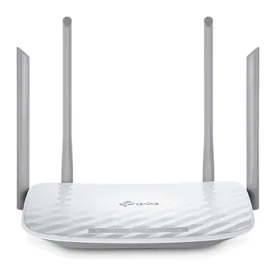Vista lateral de Router Wifi Doble Banda Ac1200 4Pto 4Ant Tp-Link Tl-Ec220-F5