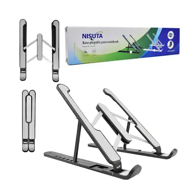 Soporte Apoya Tablet Plegable Nisuta Nscn5 Plastico Negro