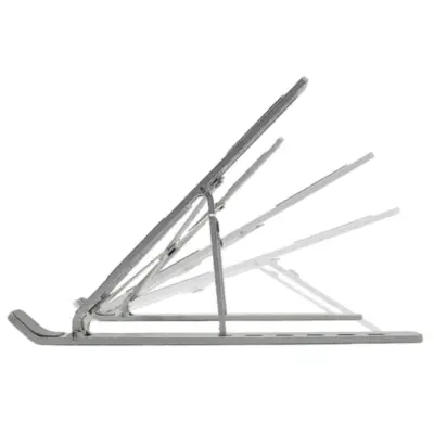 Vista lateral de Soporte Apoya Tablet Plegable Nisuta NSCN6M Aluminio