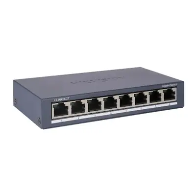 Switch 8 Puertos Gigabit Hikvision DS-3E0508-O