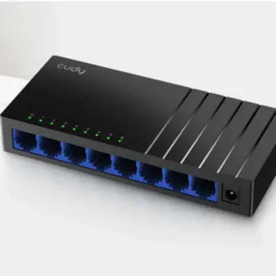 Detalles accesorios de Switch 8 Puertos Gigabit Cudy GS108D