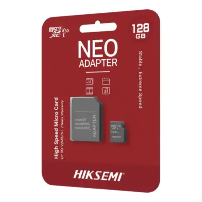 Detalles accesorios de Memoria MicroSD 128Gb Hiksemi NEO Cl10 C/Adaptador