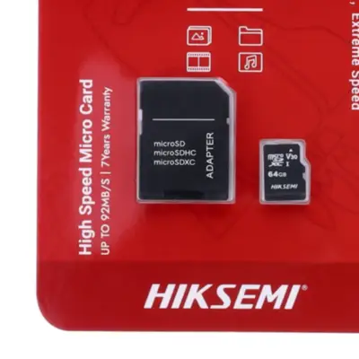 Detalles accesorios de Memoria MicroSD 64Gb Hiksemi NEO Cl10 C/Adaptador