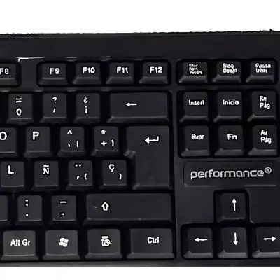 Detalles accesorios de Teclado Usb Performance En Espanol Negro 8259