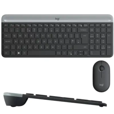 Detalles accesorios de Kit Teclado Y Mouse Logitech Inalambricos Mk470 Slim Combo Espanol Graphite
