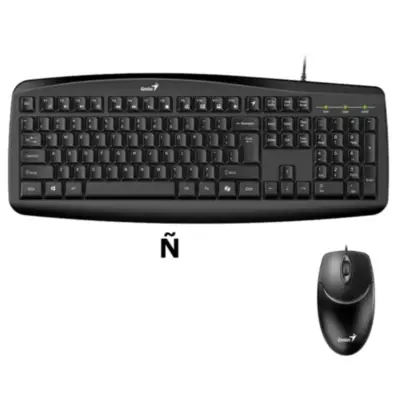 Detalles accesorios de Teclado + Mouse Usb Genius Smart Km-200 Espanol Negro