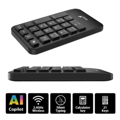 Detalles accesorios de Teclado Numerico Inalambrico Genius Numpad 1000