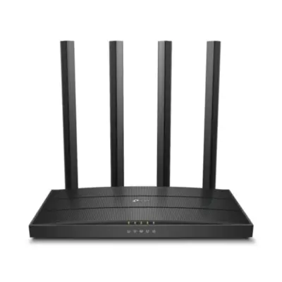 Vista lateral de Router Wifi 1267Mbps Tp-Link Archer C6 Dual Band Gigabit AC 1200