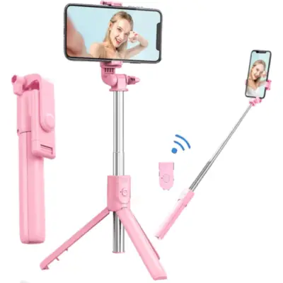 Tripode Para Celulares/Webcam + Palo selfie
