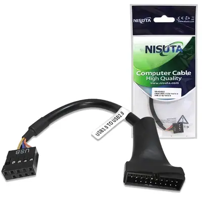 Detalles accesorios de Cable Usb 3.0 20 Pines Macho A Usb 2.0 9 Pines Hembra Ns-Adus32