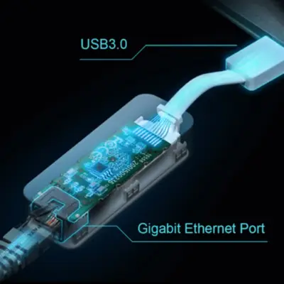 Detalles accesorios de Adaptador Red Rj45 Usb-A Gigabit Tp-Link UE300 Usb 3.0