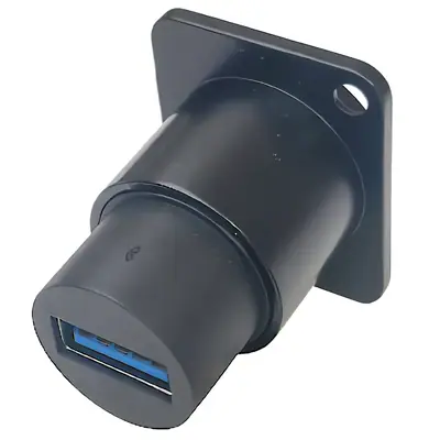 Vista lateral de Adaptador Usb 3.0 A-A Hembra-Hembra Para Montaje En Chasis Arwen