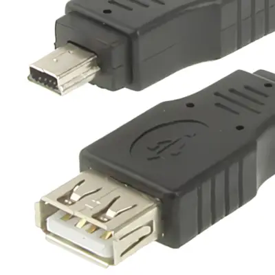 Detalles accesorios de Adaptador Usb 2.0 A Hembra / Mini-Usb 5Pin Macho