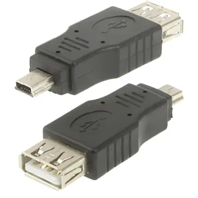 Detalles accesorios de Adaptador Usb 2.0 A Hembra / Mini-Usb 5Pin Macho