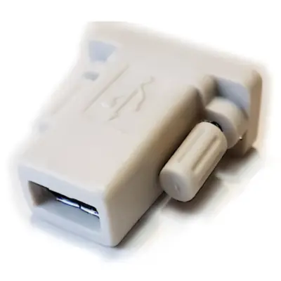 Vista lateral de Adaptador Usb 2.0 A Hembra / Db9 Serie Hembra