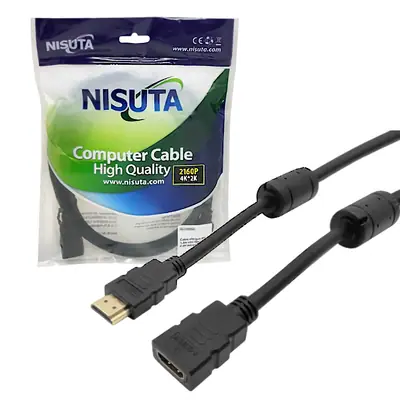 Detalles accesorios de Cable Hdmi Macho - Hembra Extension 3 Mts V2.0 4K