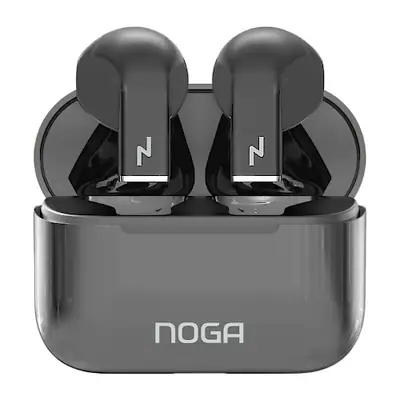 Vista lateral de Auricular Inalambrico Noga Btwins 50 Bluetooth Negro