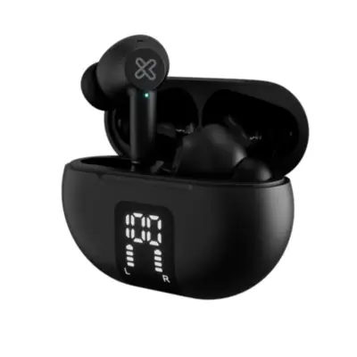 Auricular Inalambrico Klip Xtreme 22hs c/cancelacion de ruido KTE-755BK