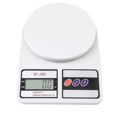 Detalles accesorios de Balanza digital de cocina hasta 10 kg
