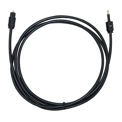 Vista lateral de Cable Audio Optico Digital Toslink Mini-Toslink 1,5 Mts
