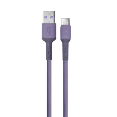 Vista lateral de Cable Usb C Macho / A Macho 1 M Carga Rapida Colores