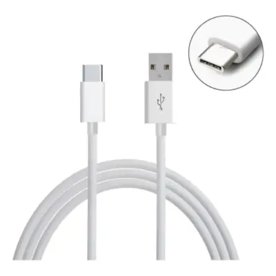 Cable Usb C Macho / A Macho 1 M Blanco Carga Rapida Arwen