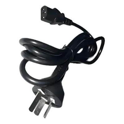 Vista lateral de Cable Poder Alimentacion 220V Pc Monitor Interlock 1,8 Mts 3X0,75 Mm2
