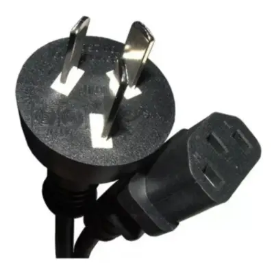 Detalles accesorios de Cable Poder Alimentacion 220V Pc Monitor Interlock 1,8 Mts 3X0,75 Mm2