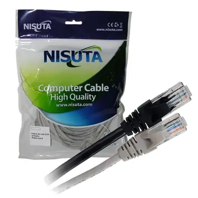Detalles accesorios de Cable De Red Patchcord Rj45 3 Mts Cat 6 Nisuta