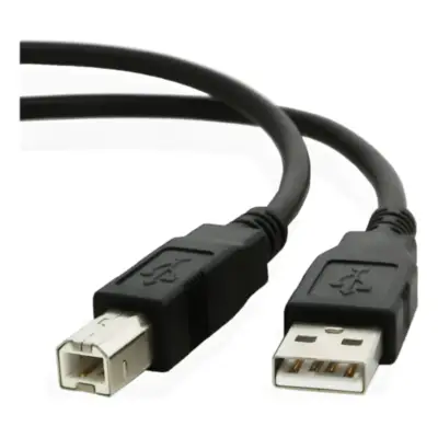Detalles accesorios de Cable Usb 2.0 A/B Macho-Macho 2 Mts Blindado Negro