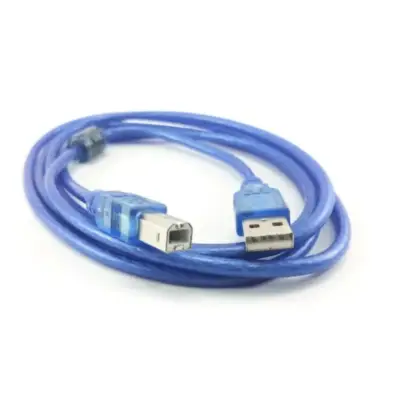 Detalles accesorios de Cable Usb 2.0 A/B Macho-Macho 2 Mts Blindado Azul