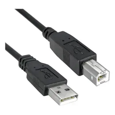 Detalles accesorios de Cable Usb 2.0 A/B Macho-Macho 1,35 Mts Estandar Negro