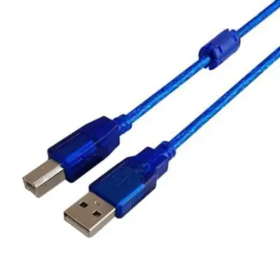 Vista lateral de Cable Usb 2.0 A/B Macho-Macho 5 m Blindado Nisuta