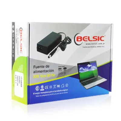 Detalles accesorios de Fuente 20 V 3,25 A Belsic 24280 Cargador P/Notebook Ficha 7,9 X 5,5 mm C/Pin Interior