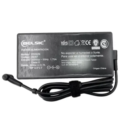 Detalles accesorios de Fuente 20 V 8,7 A Belsic 24307 Cargador P/Notebook Ficha 4,5 X 2,7 Mm