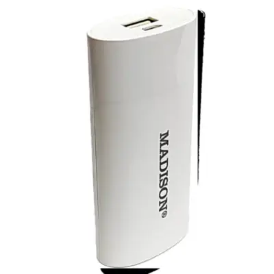 Vista lateral de Cargador Portatil 5200 Mah Madison PB104