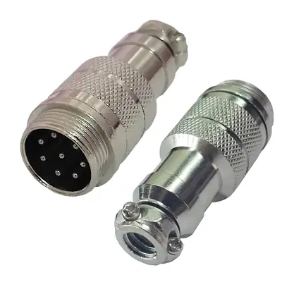 Detalles accesorios de Ficha Conector Gx16 8 Pines Macho Aviacion A Cable