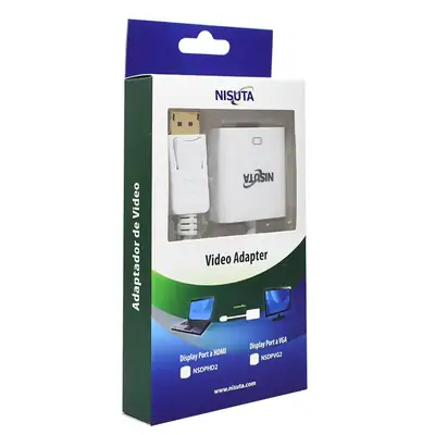 Detalles accesorios de Adaptador Conversor Displayport Macho / Hdmi Hembra Nisuta Nsdphd2
