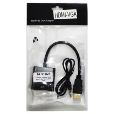 Detalles accesorios de Adaptador Conversor Hdmi Macho / Vga Hembra (Con Audio)