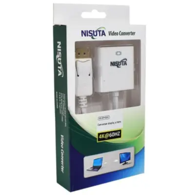 Detalles accesorios de Adaptador Conversor Displayport Macho / Hdmi Hembra Nisuta Nsdphd4K 4K 60Hz