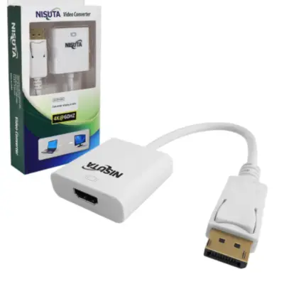 Detalles accesorios de Adaptador Conversor Displayport Macho / Hdmi Hembra Nisuta Nsdphd4K 4K 60Hz