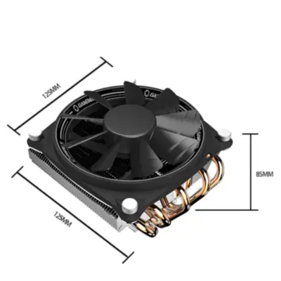 Detalles accesorios de Cooler AMD FM2 FM1 AM3+ AM3 AM2+ AM2 AM4 AM5 Gamemax Gamma 300