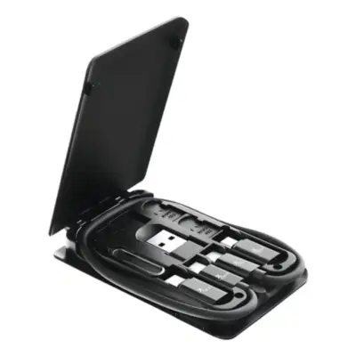 Detalles accesorios de Cable Usb C Macho / C Macho 2.1 29 cm en estuche con accesorios XTC-570