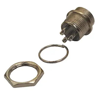 Detalles accesorios de Ficha Conector Gx16 3 Pines Macho Aviacion A Chasis