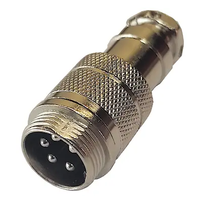 Ficha Conector Gx16 5 Pines Macho Aviacion A Cable